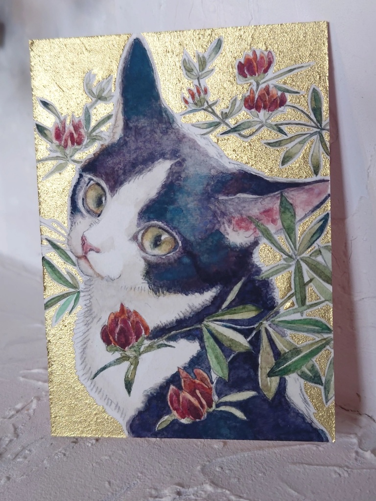 直筆ATC「紅気」