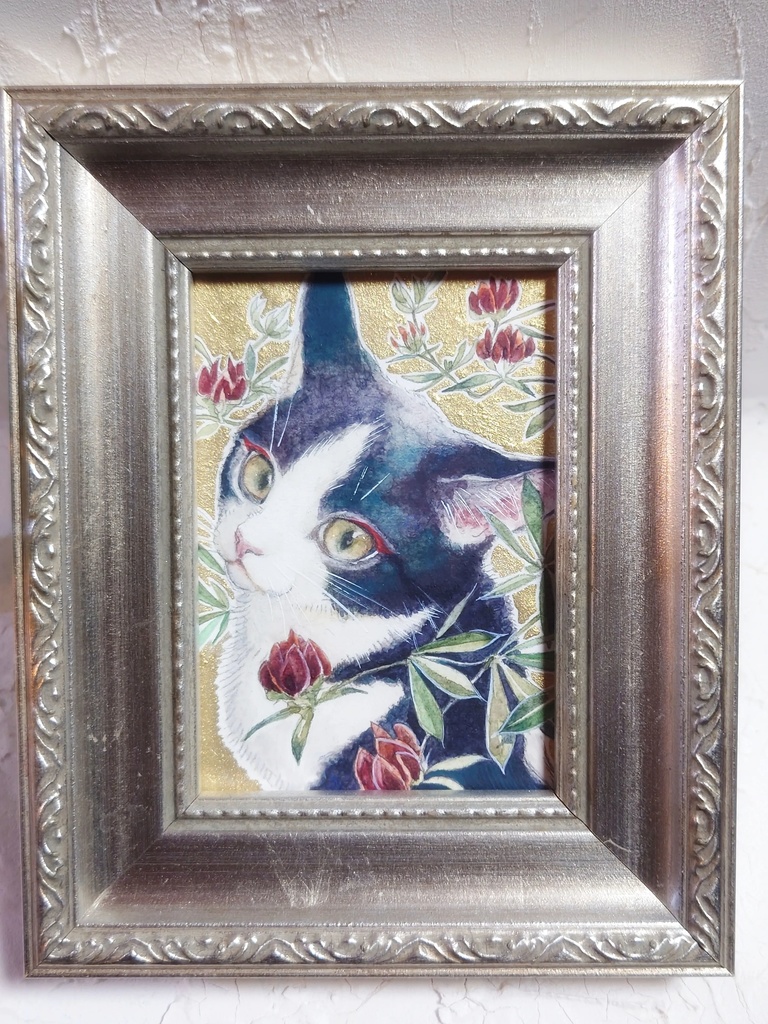 直筆ATC「紅気」