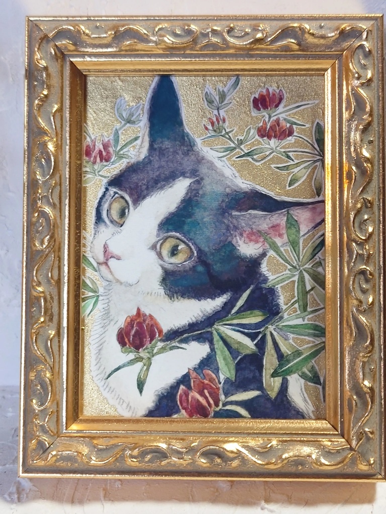 直筆ATC「紅気」