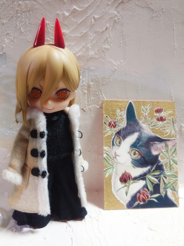 直筆ATC「紅気」