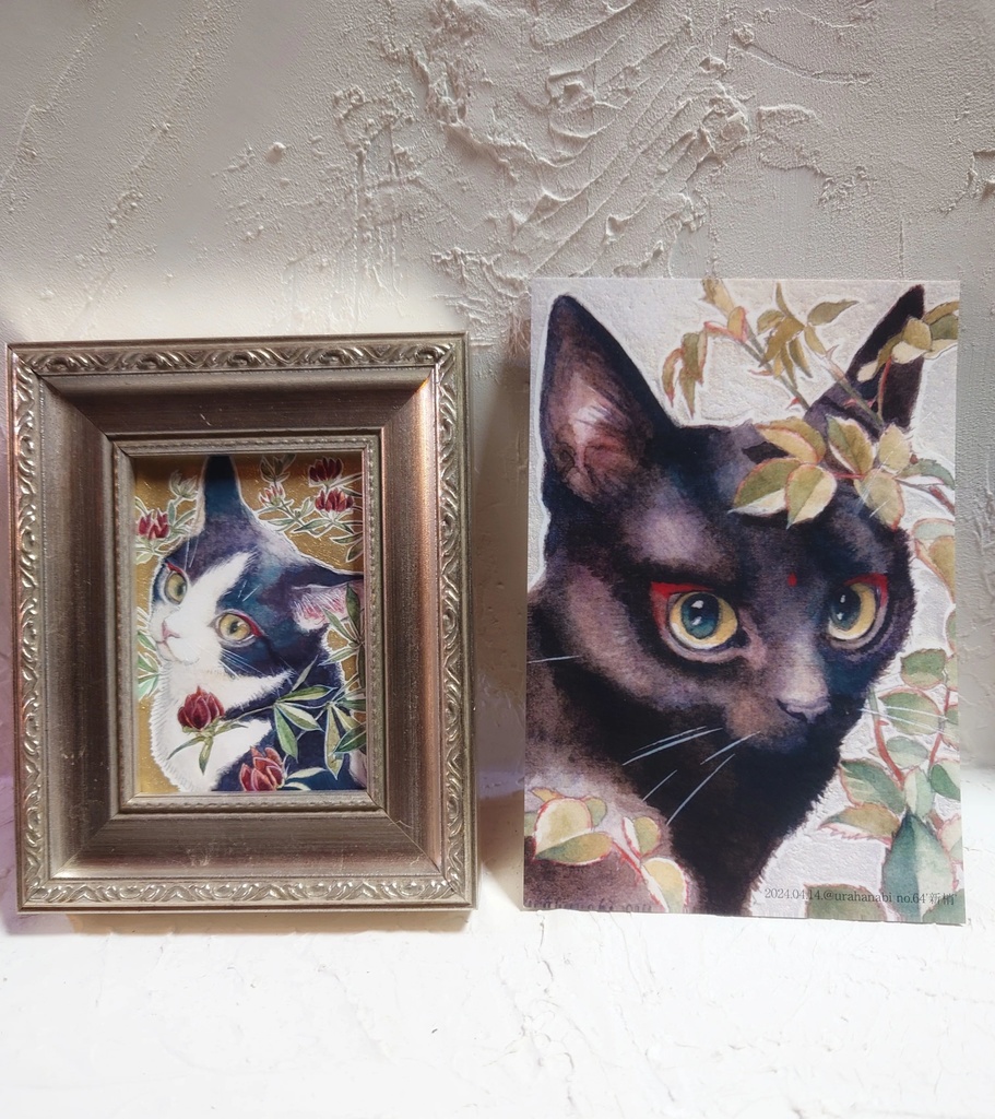 直筆ATC「紅気」