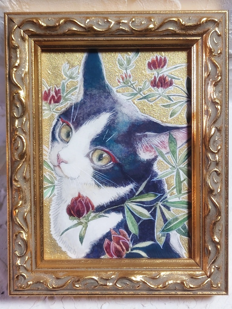 直筆ATC「紅気」