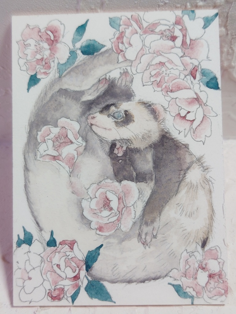 直筆ATC「十花」