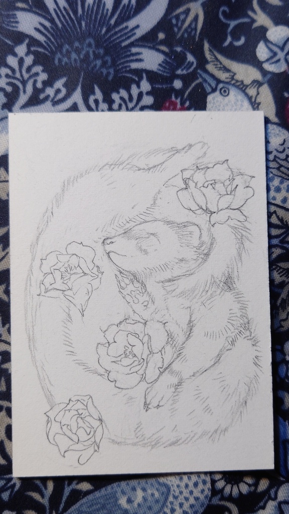 直筆ATC「十花」