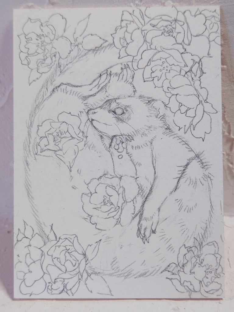 直筆ATC「十花」