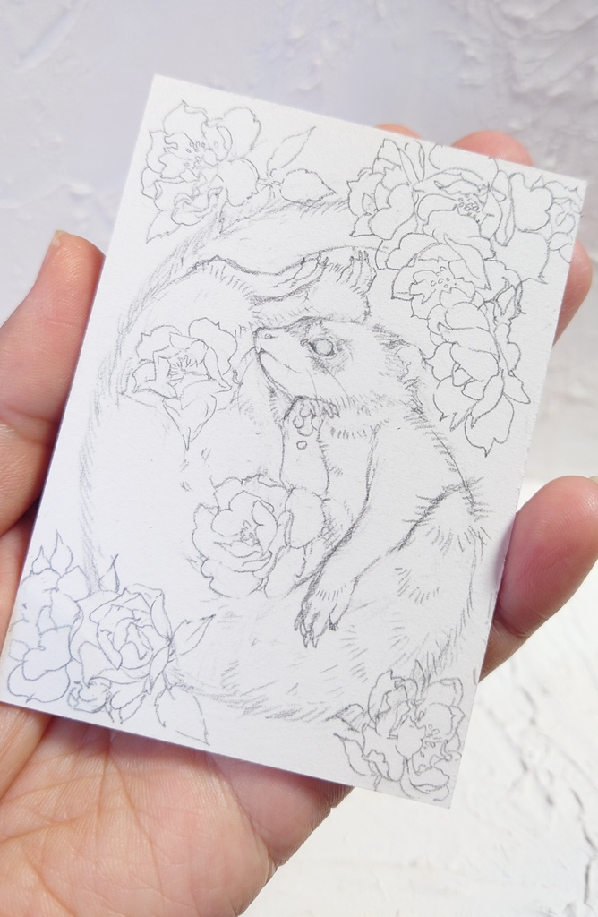 直筆ATC「十花」