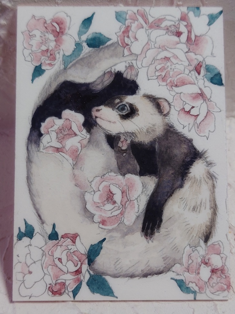 直筆ATC「十花」