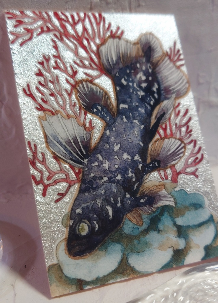 直筆ATC「星祭り」