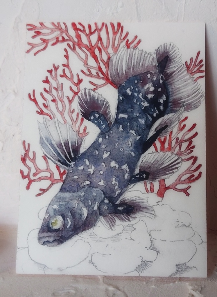 直筆ATC「星祭り」