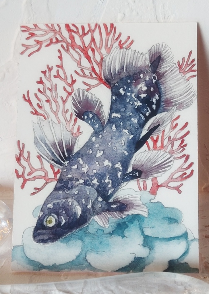 直筆ATC「星祭り」