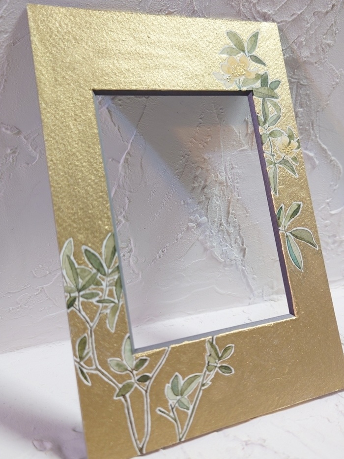 直筆イラストマット07「木香薔薇」