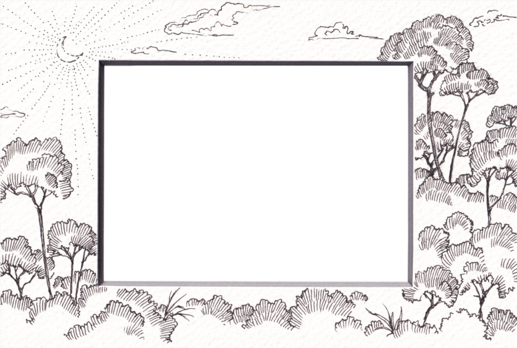 直筆ATC81+マット「森に眠る」