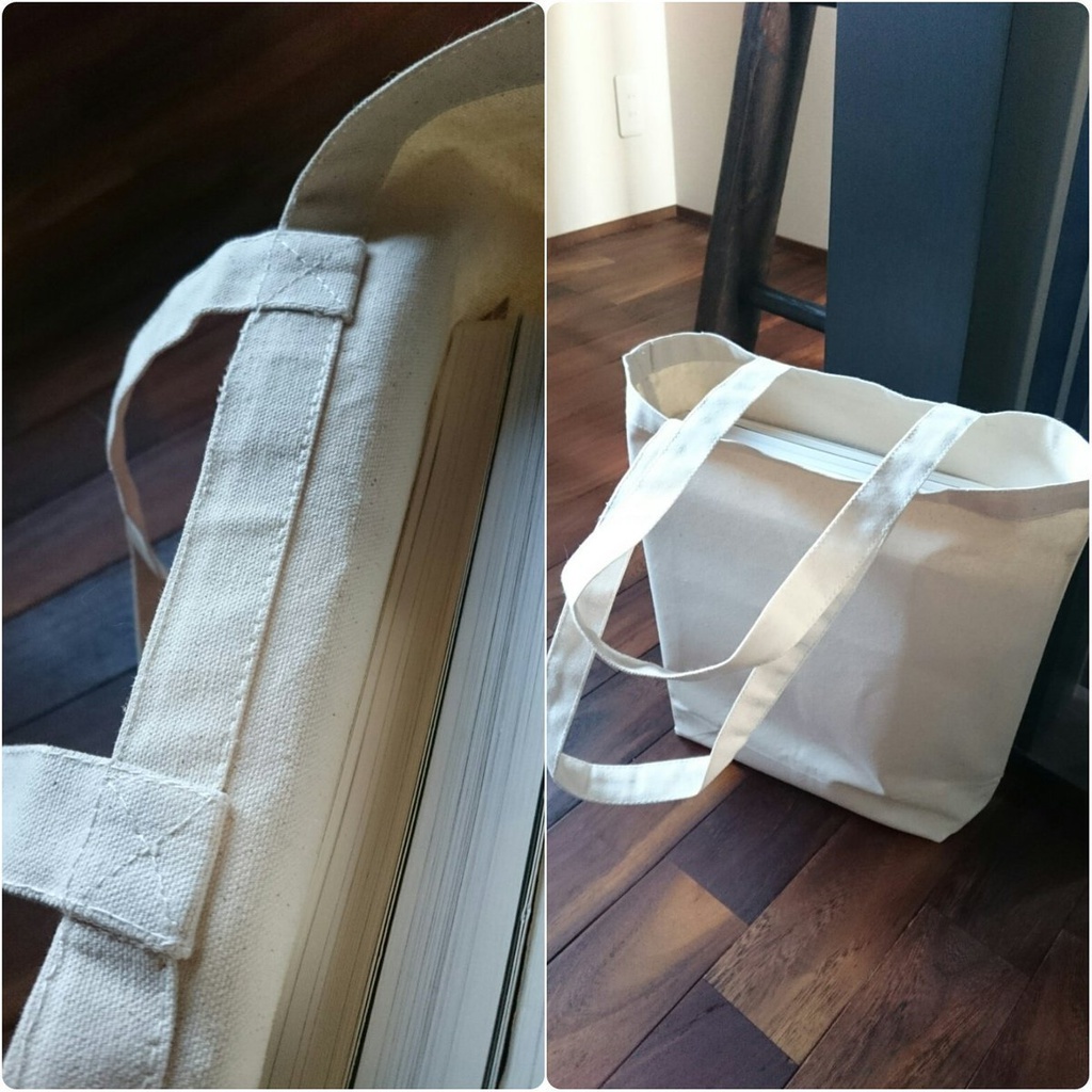 猫と狐、マッチ柄トートバッグ-M