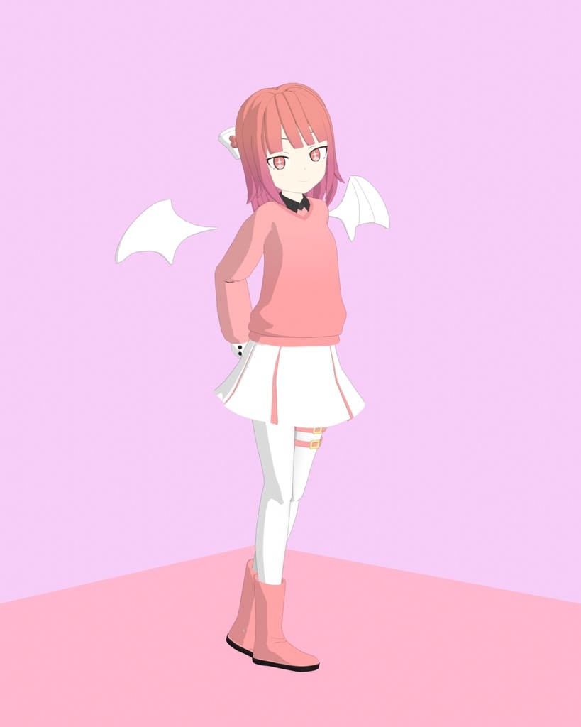 [オリジナル3Dモデル] Pinkie | ピンキー - Project sweet