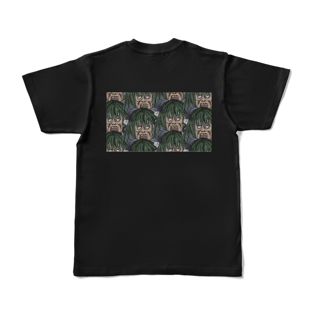 日向きなこ🦄🐨💫オリジナルホラゲTシャツ＊デザイン裏(illustrator:じょえ)