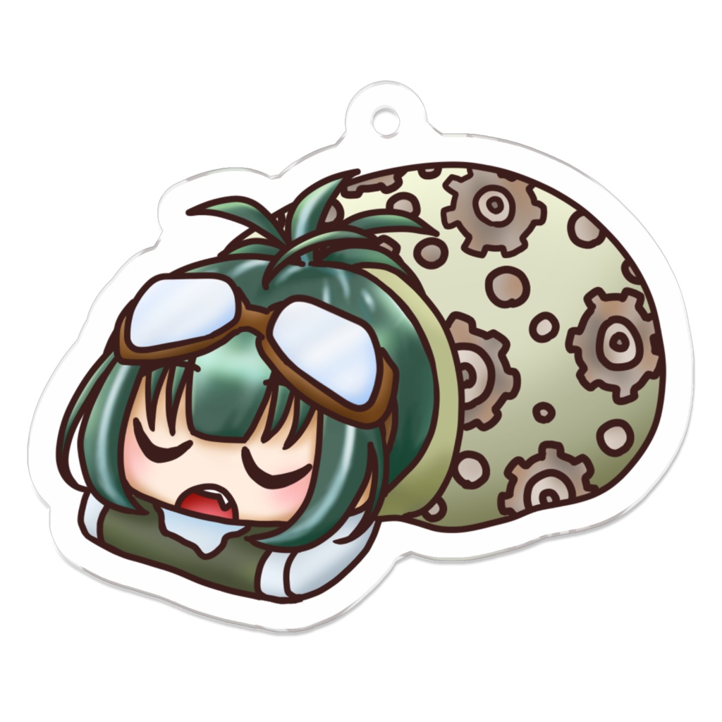 日向きなこ🦄🐨💫アクリルキーホルダー(スチームパンクきな🍍🥽Ver)