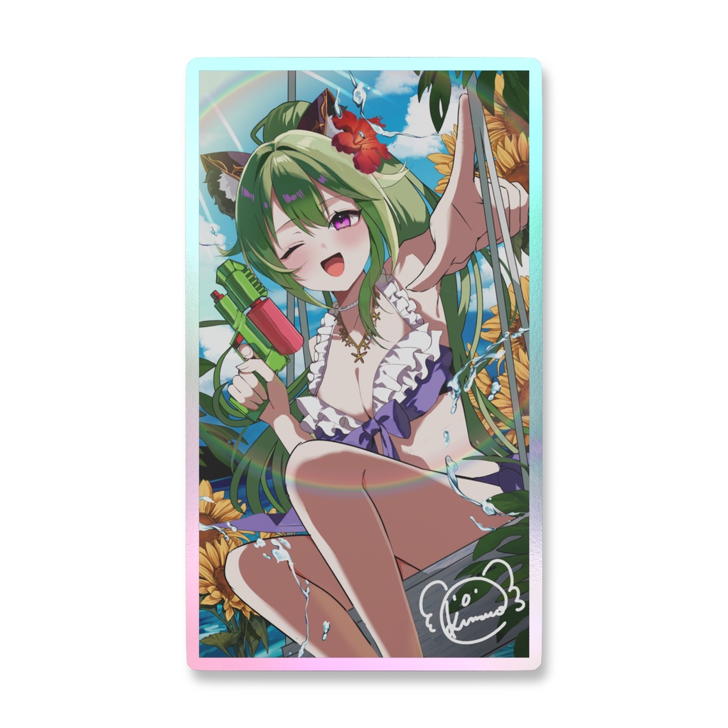 日向きなこ☀🐨🌟オーロラスマホステッカー(2026年夏Ver)