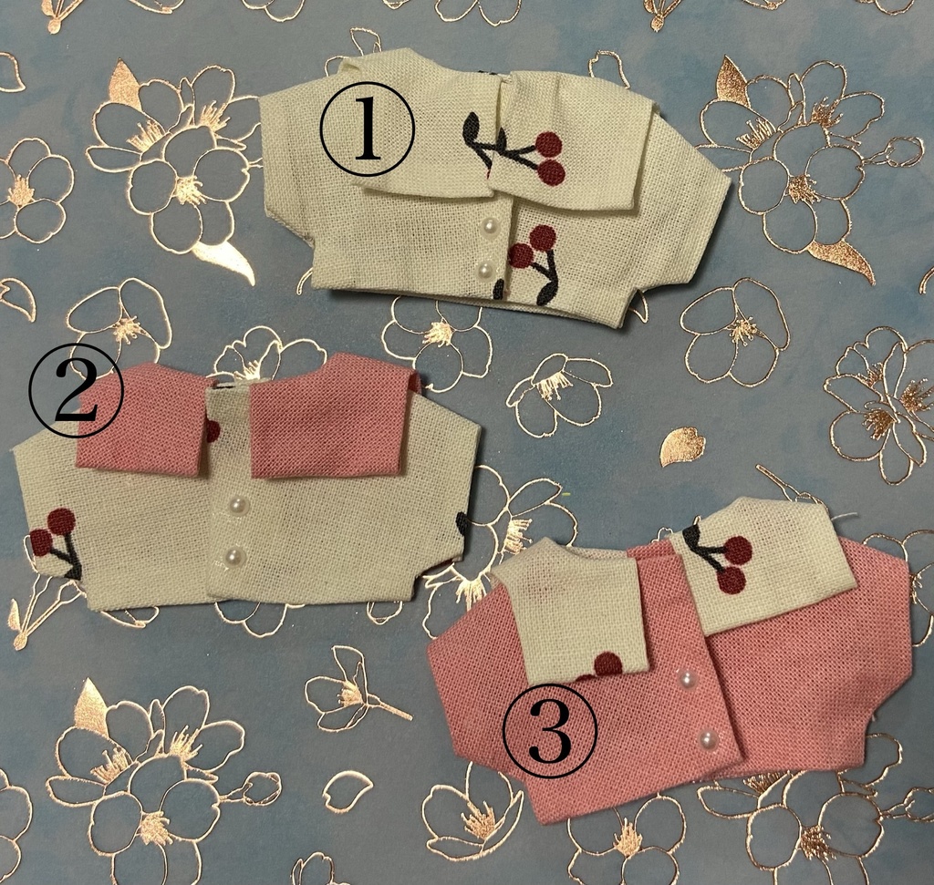 スクエアカラーシャツ🌸𝙲𝚑𝚎𝚛𝚛𝚢 𝚋𝚕𝚘𝚜𝚜𝚘𝚖