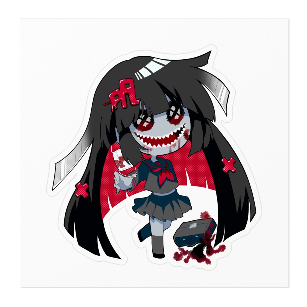 カッターナイフちゃんステッカー