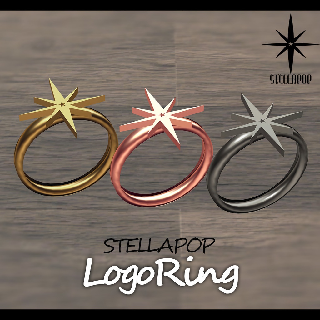  【無料】STELLAPOP_LogoRing【VRChat/cluster】