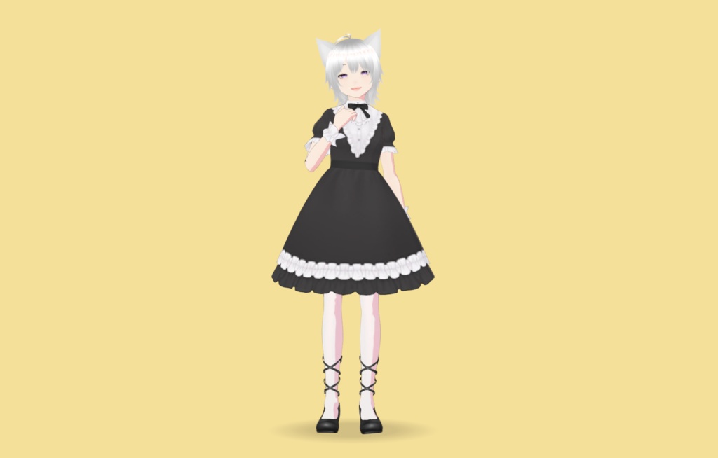 【VRM 3Dアバターモデル女性】neko シリーズ F80_9