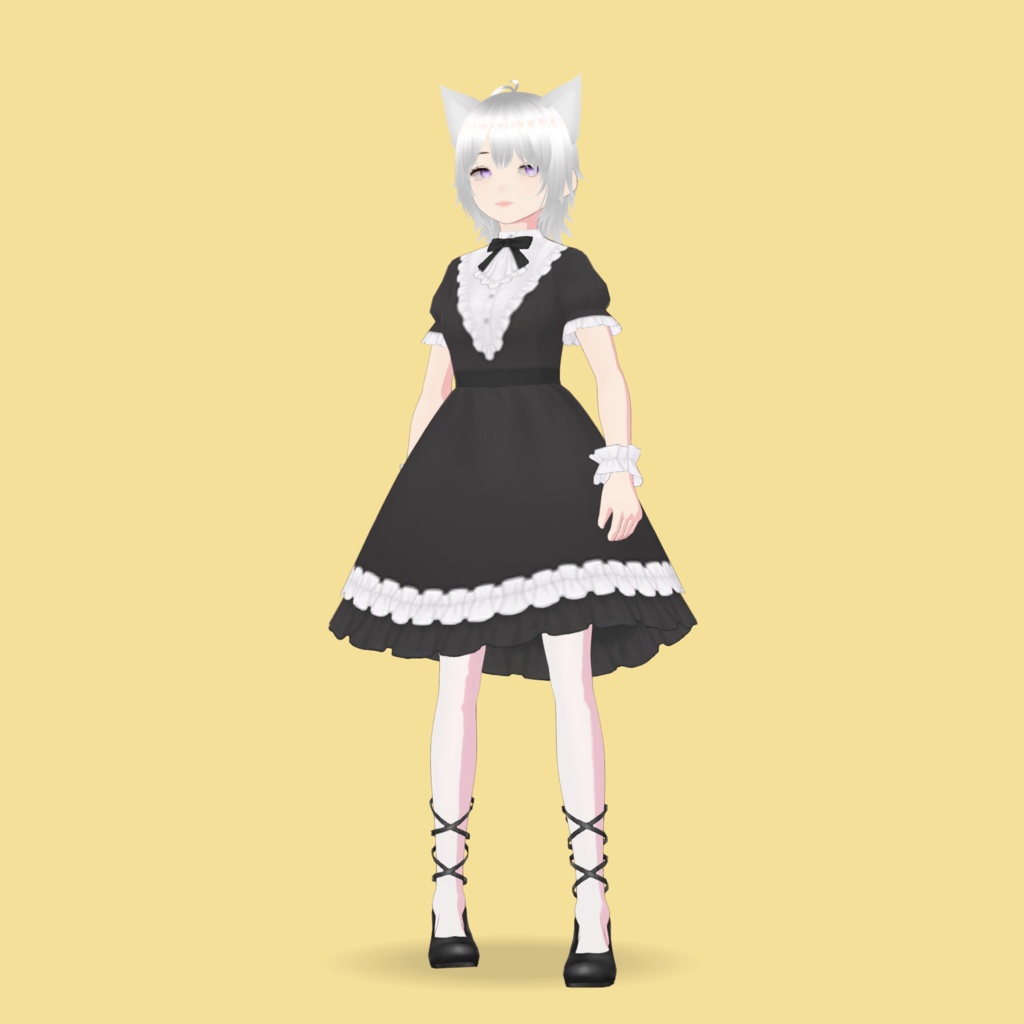 【VRM 3Dアバターモデル女性】neko シリーズ F80_9