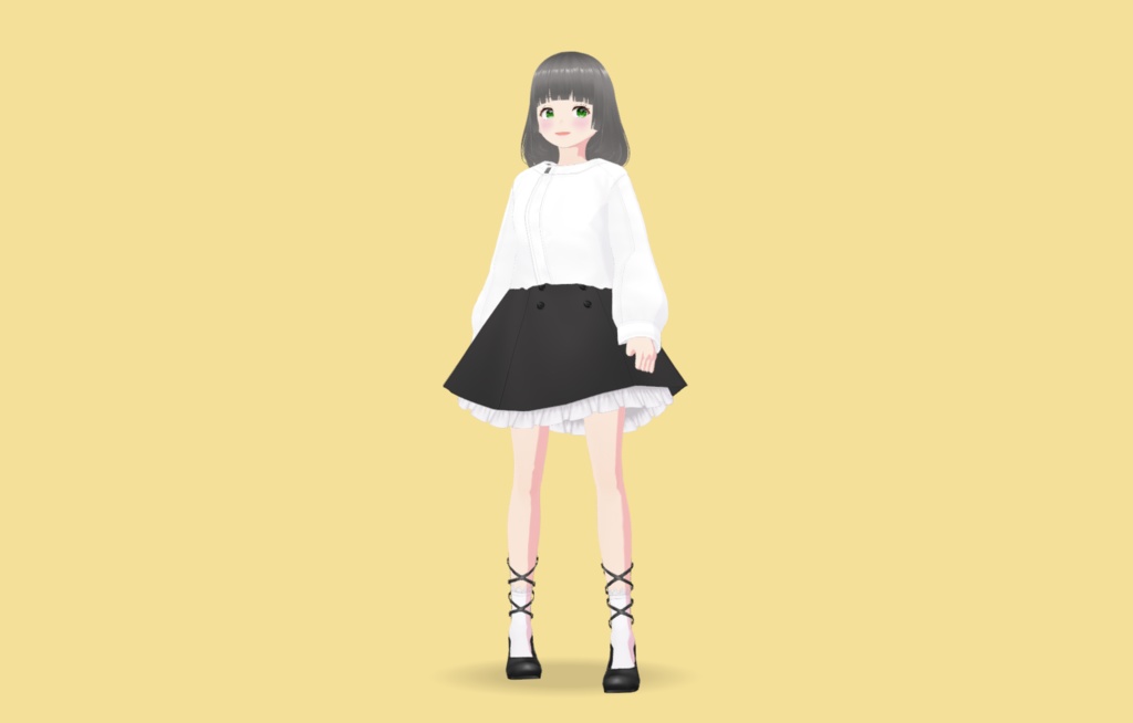 【VRM 3Dアバターモデル女性】F4_Sakura model - bonginkan - 3/3