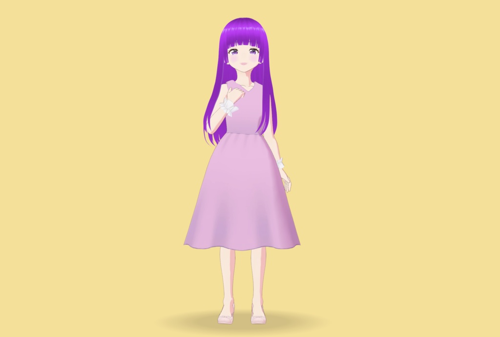 【VRM 3Dアバターモデル女性】F55_3