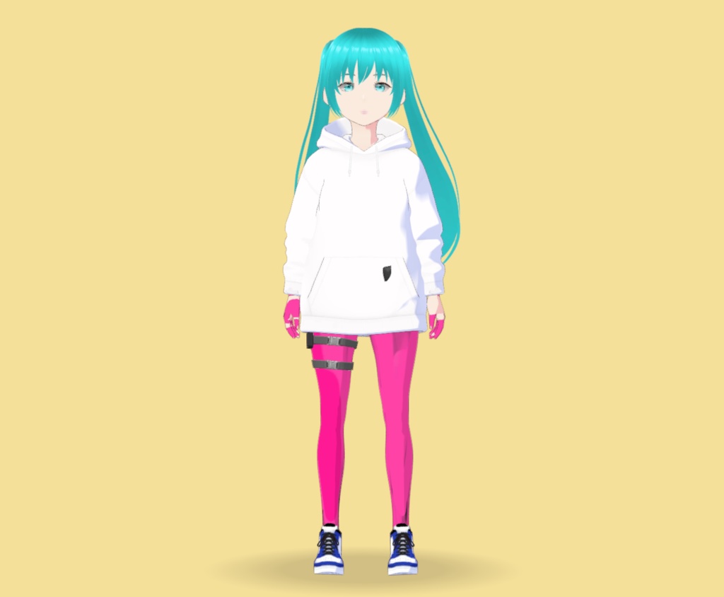 【VRM 3Dアバターモデル女性】F55_5