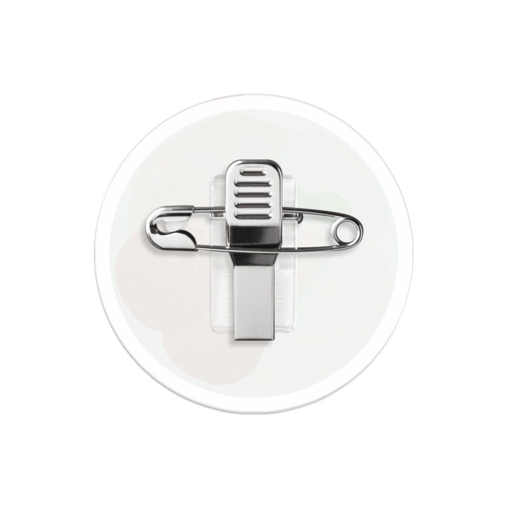 いちごパフェのアクリルバッジ