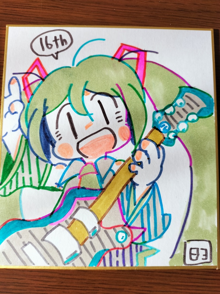 16th!ミクちゃん色紙!