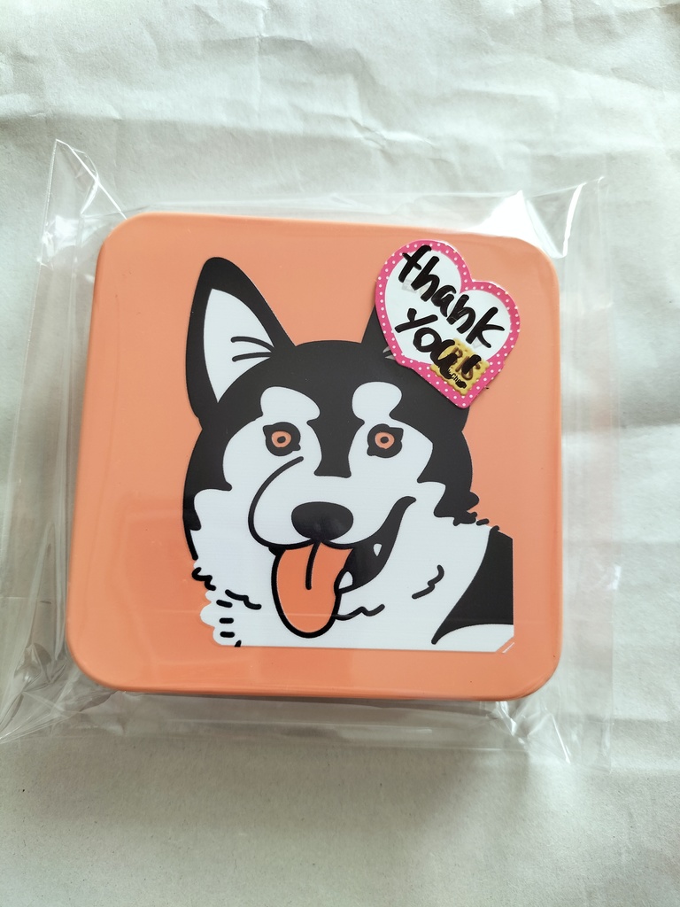 犬の缶　ハスキー