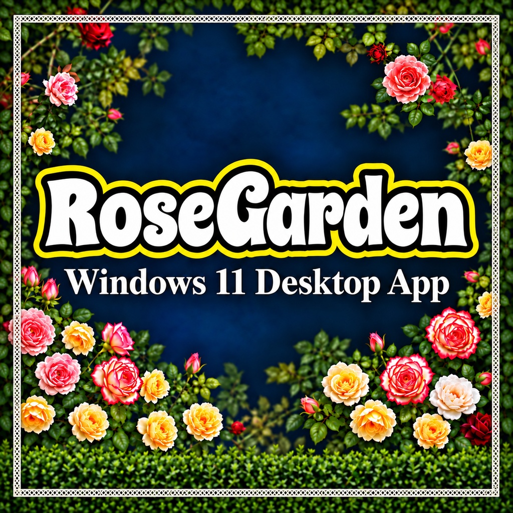 Rose Garden｜デスクトップに薔薇が咲くWindowsアプリ