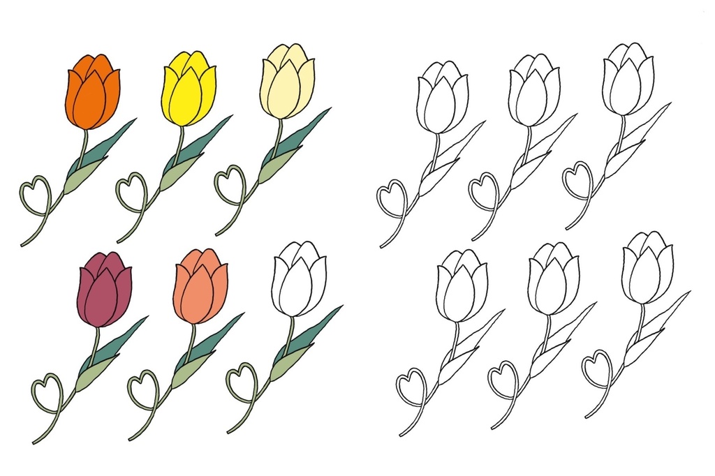 チューリップステッカー