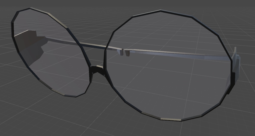 サイバー風 丸メガネ