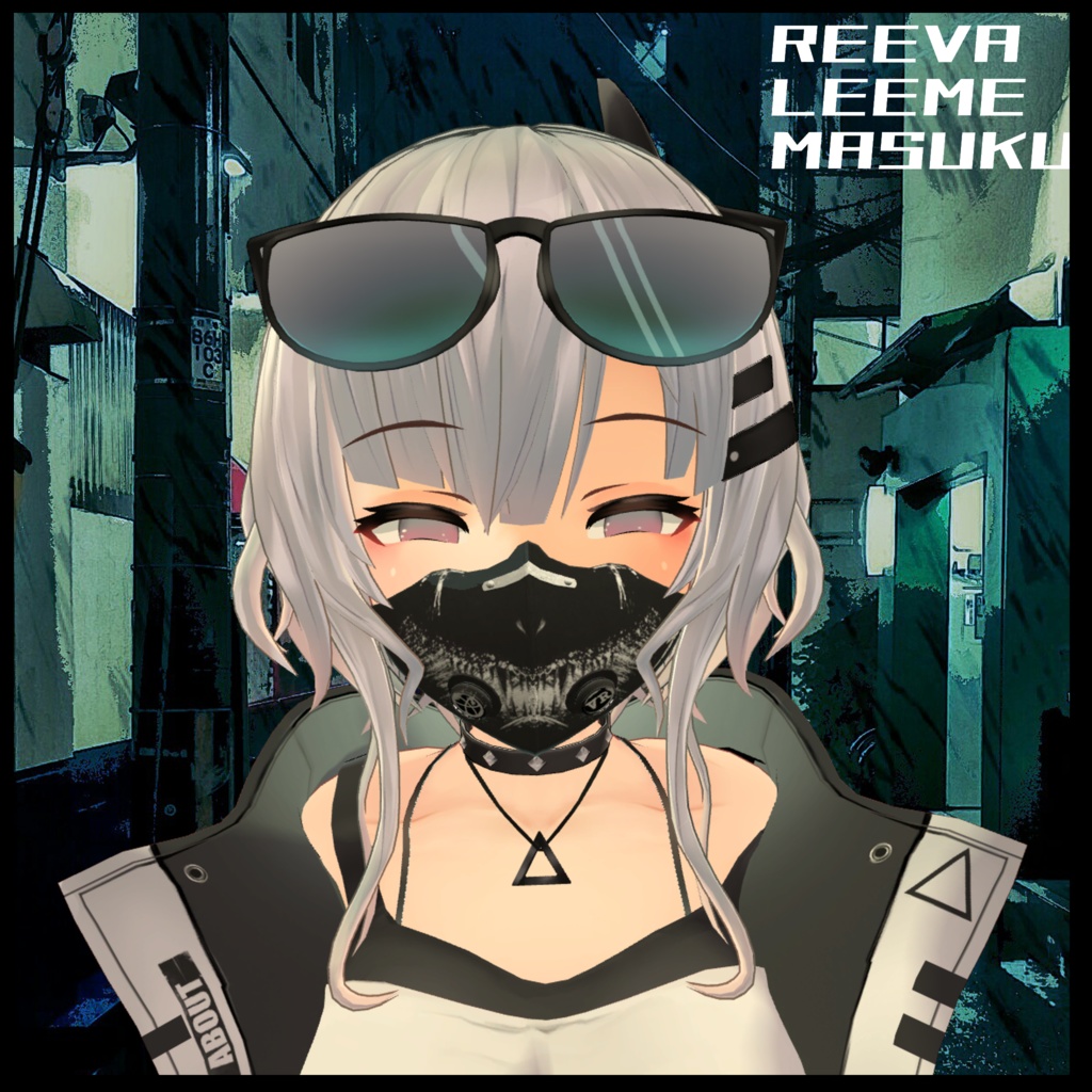 3Dアクセ スポーティーマスク (LEEME>REEVAカスタム)