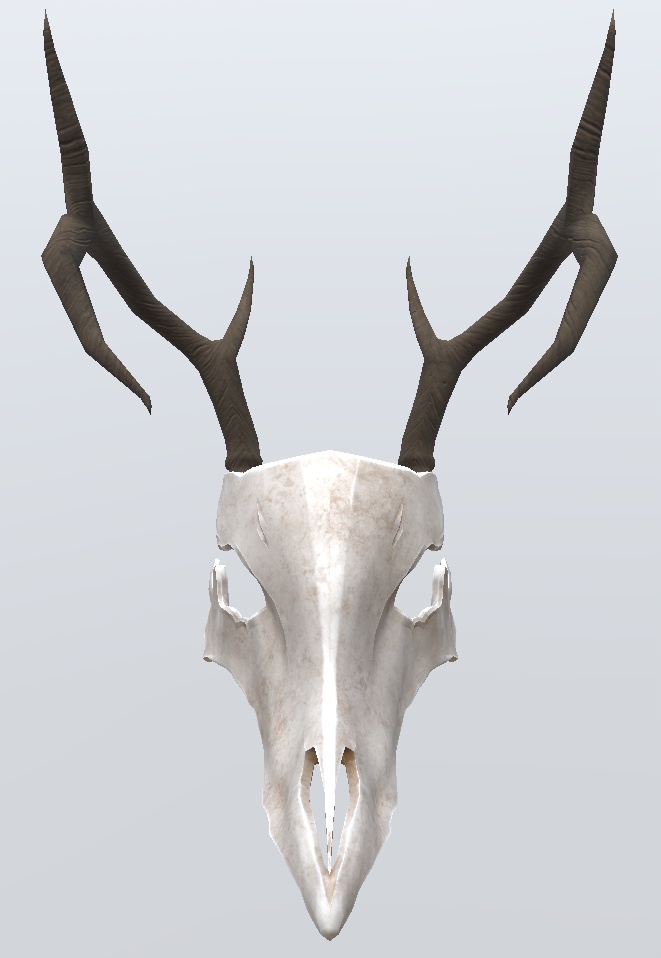 3Dモデル 鹿骨マスク 5種