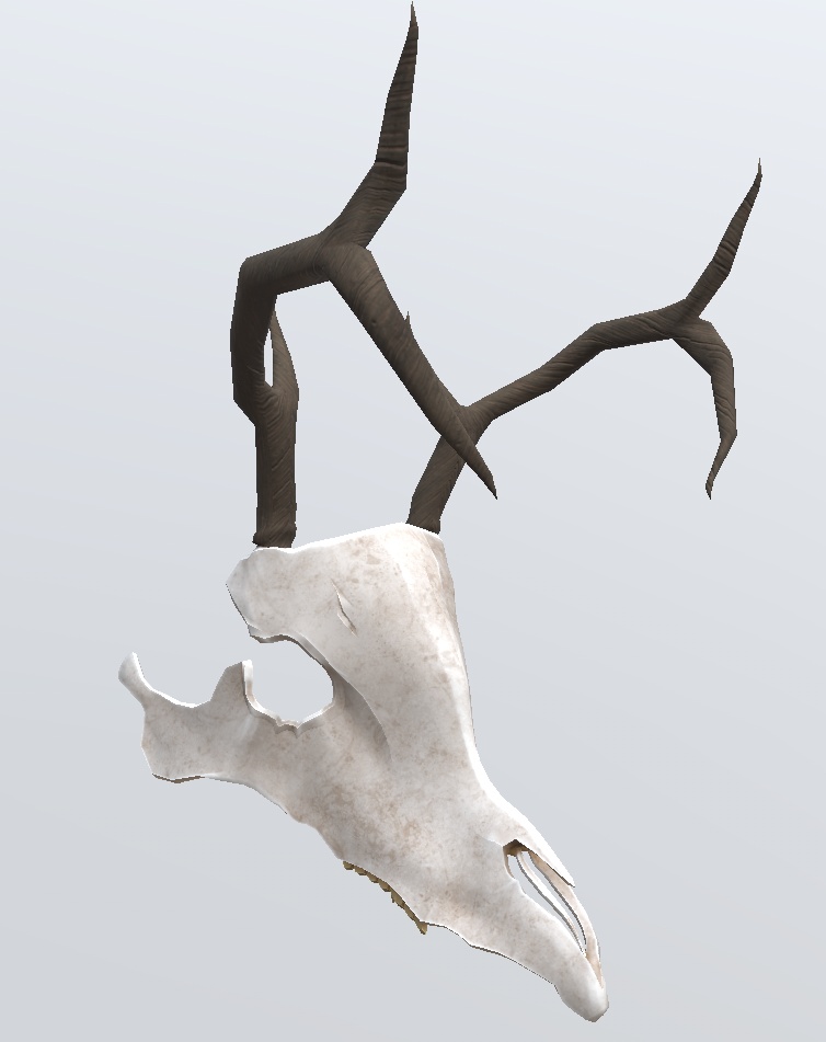 3Dモデル 鹿骨マスク 5種