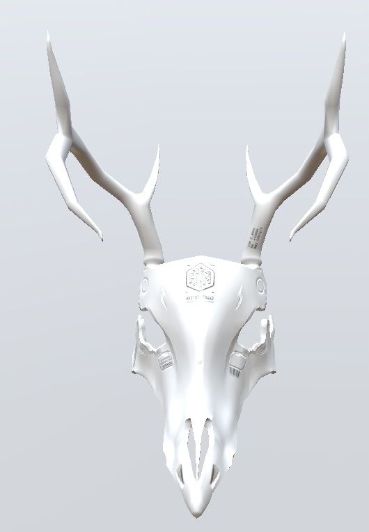 3Dモデル 鹿骨マスク 5種