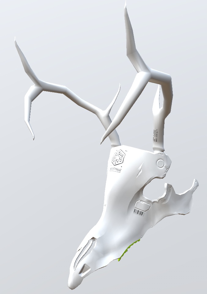 3Dモデル 鹿骨マスク 5種