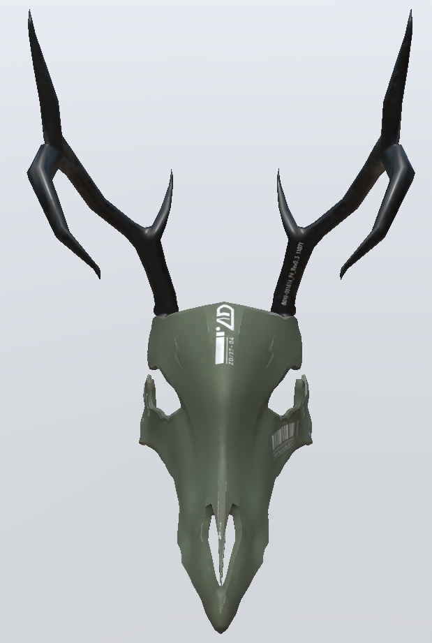 3Dモデル 鹿骨マスク 5種