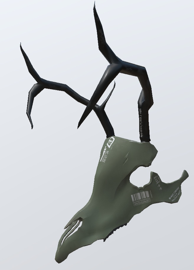 3Dモデル 鹿骨マスク 5種