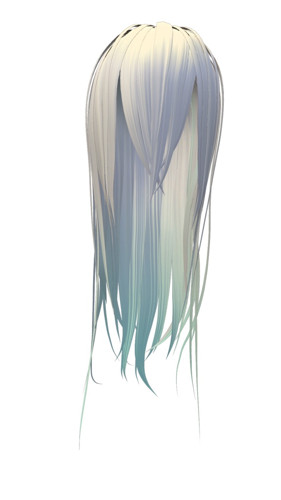 さらさらロングヘア 3DモデルorVRoid2種