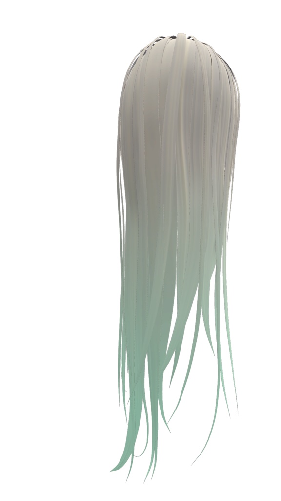 さらさらロングヘア 3DモデルorVRoid2種