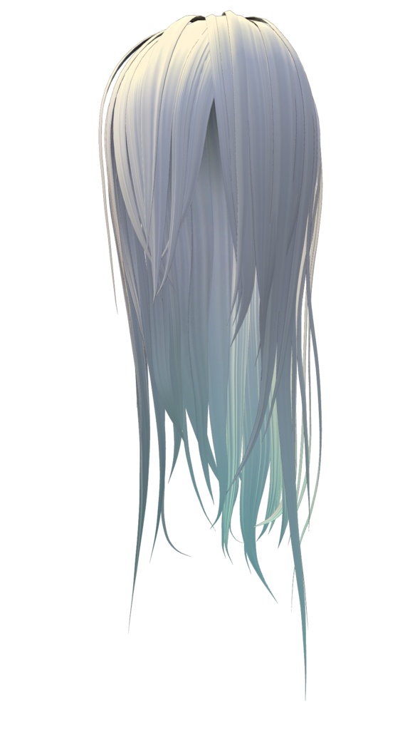 さらさらロングヘア 3DモデルorVRoid2種