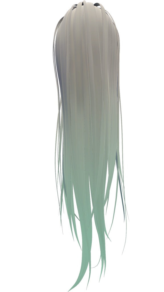 さらさらロングヘア 3DモデルorVRoid2種