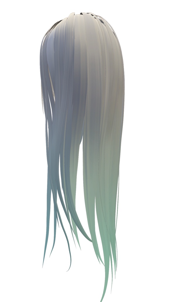 さらさらロングヘア 3DモデルorVRoid2種