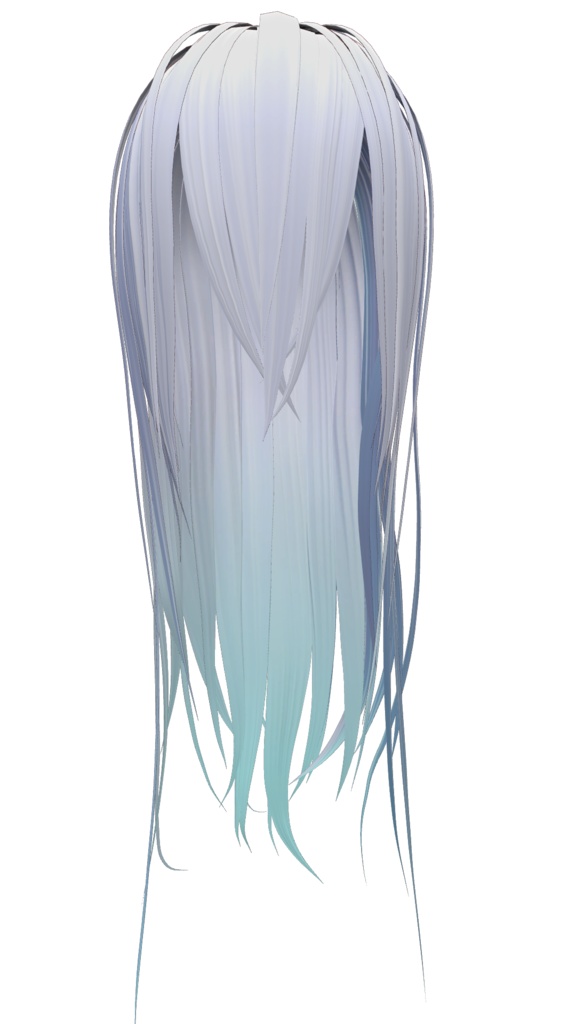 さらさらロングヘア 3DモデルorVRoid2種