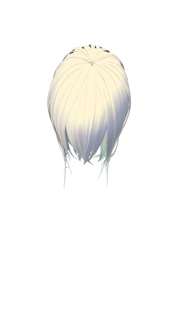 さらさらロングヘア 3DモデルorVRoid2種