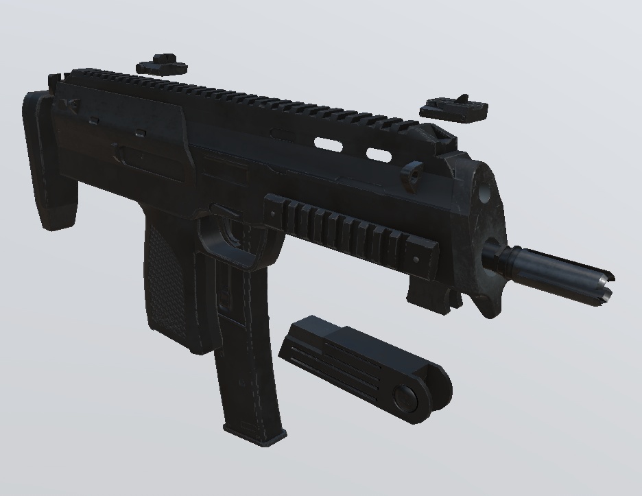 自衛用PDW レッグホルスター付き